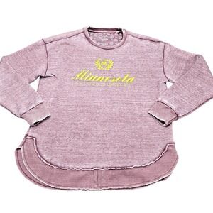 Minnesota Golden Gophers Pressbox Sweatshirt Womens Large Maroon NCAA Collegiate